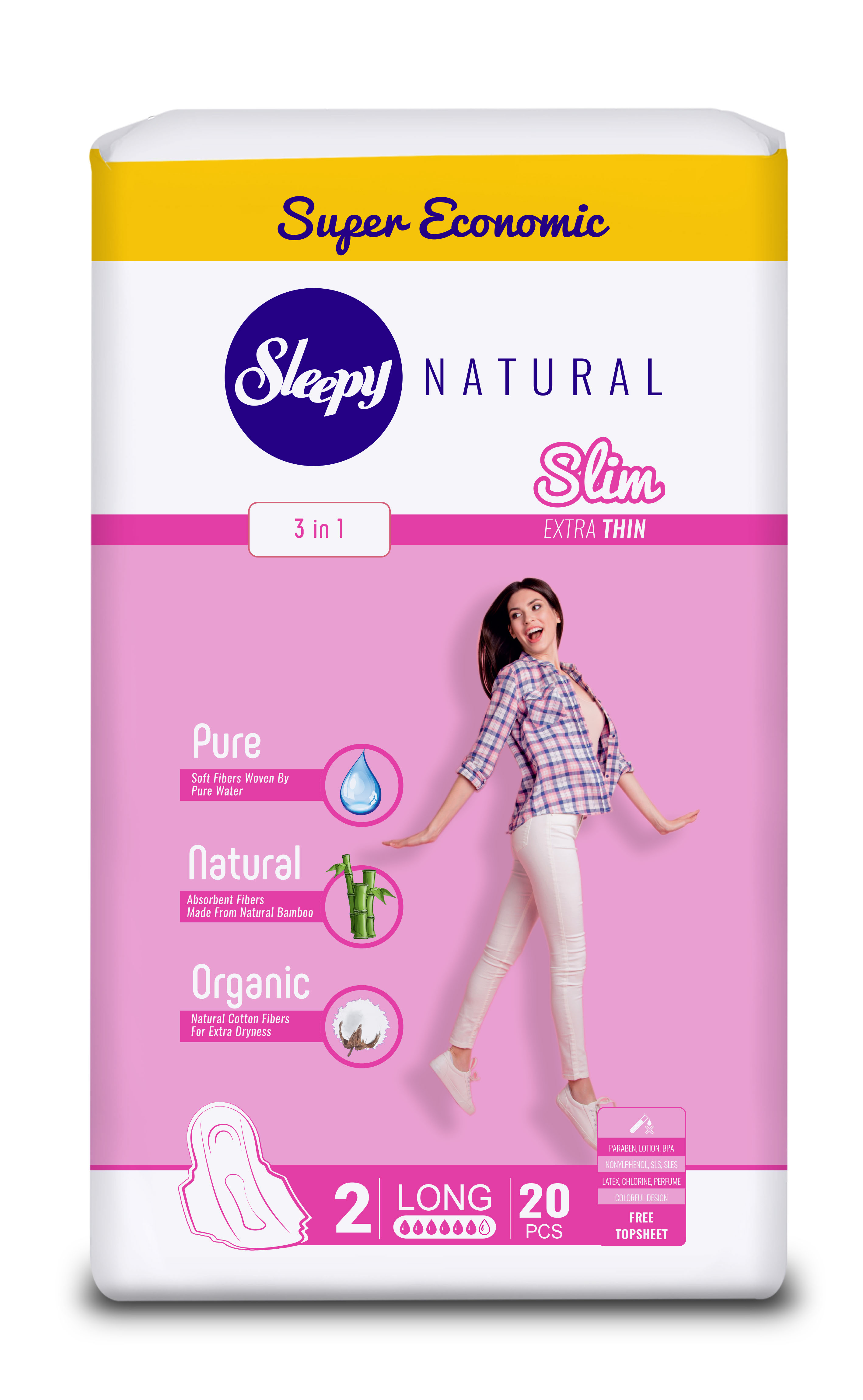 Size 2 Slim Long 40/pcs(20X2)
